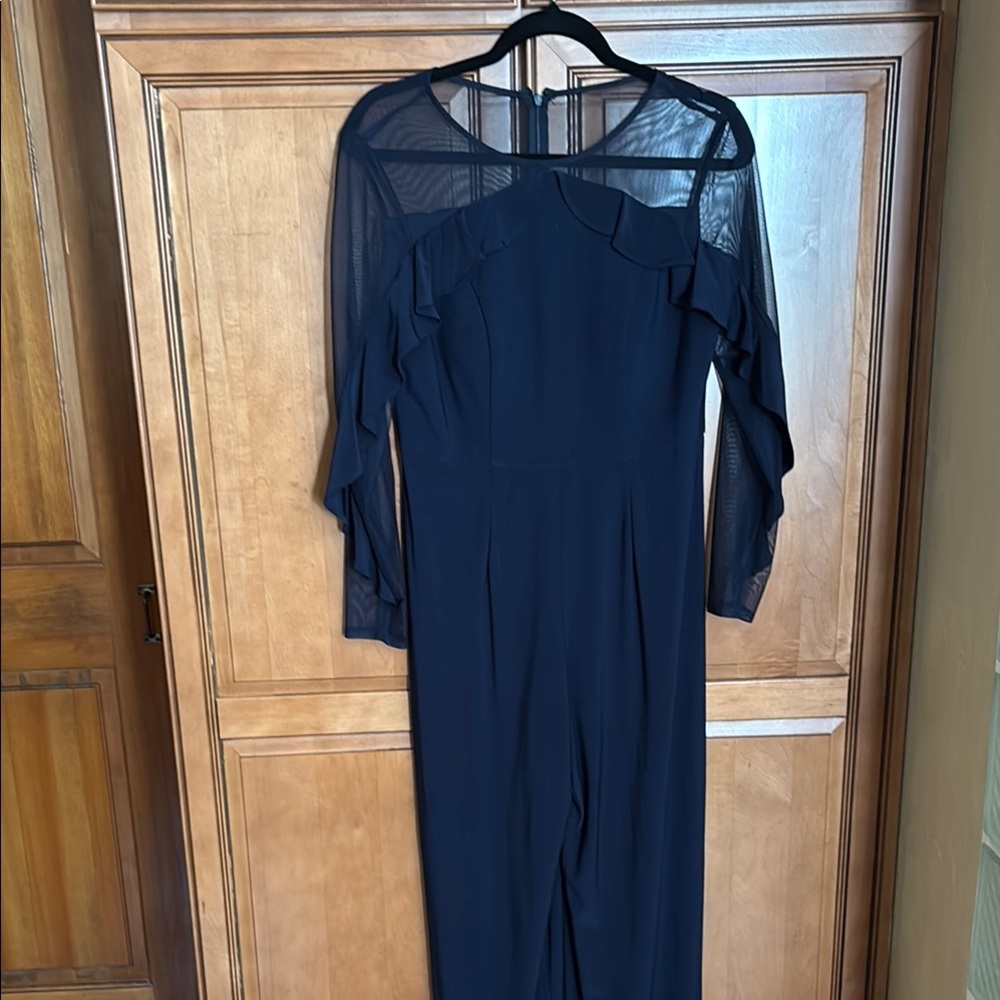 Elegant Navy Blue Women's Dress
